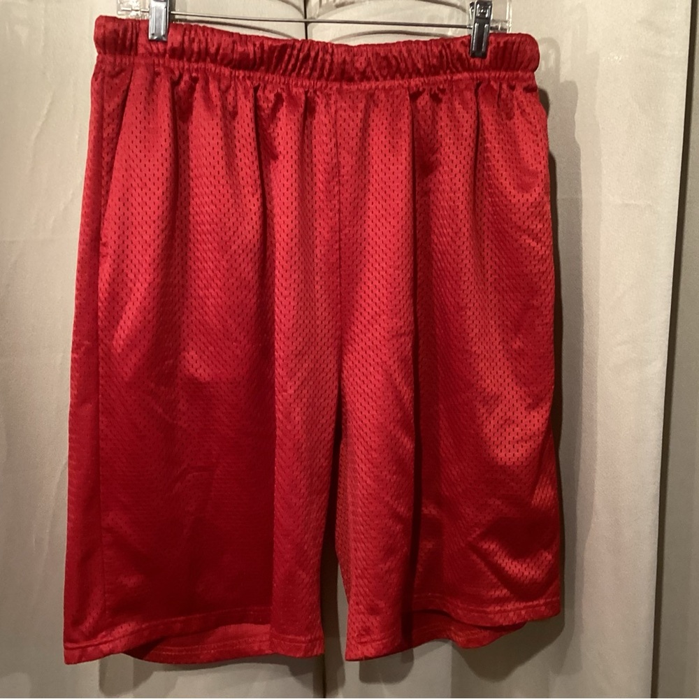 Choice Red Mesh Athletic Shorts